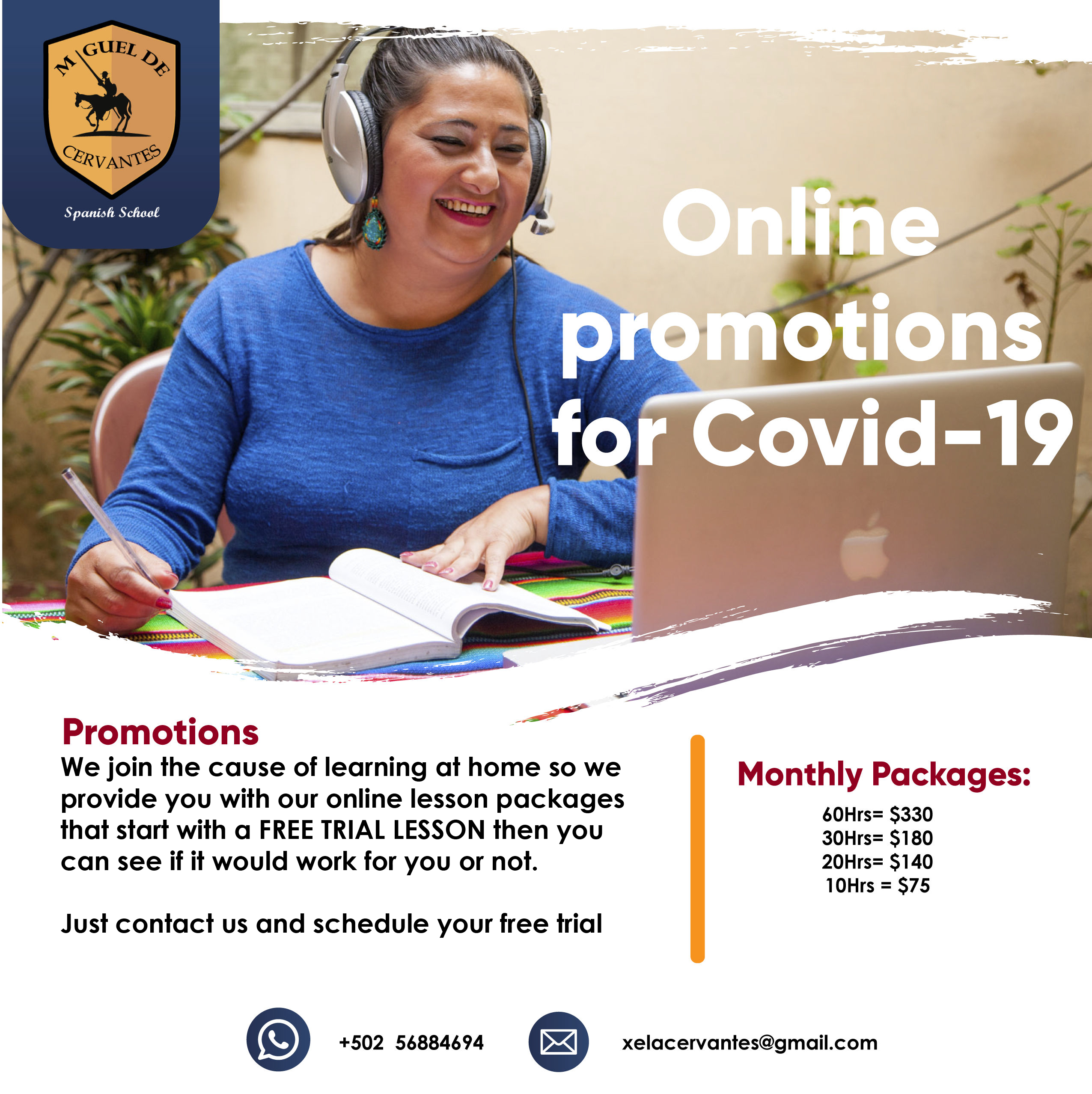 Online promotions for COVID-19