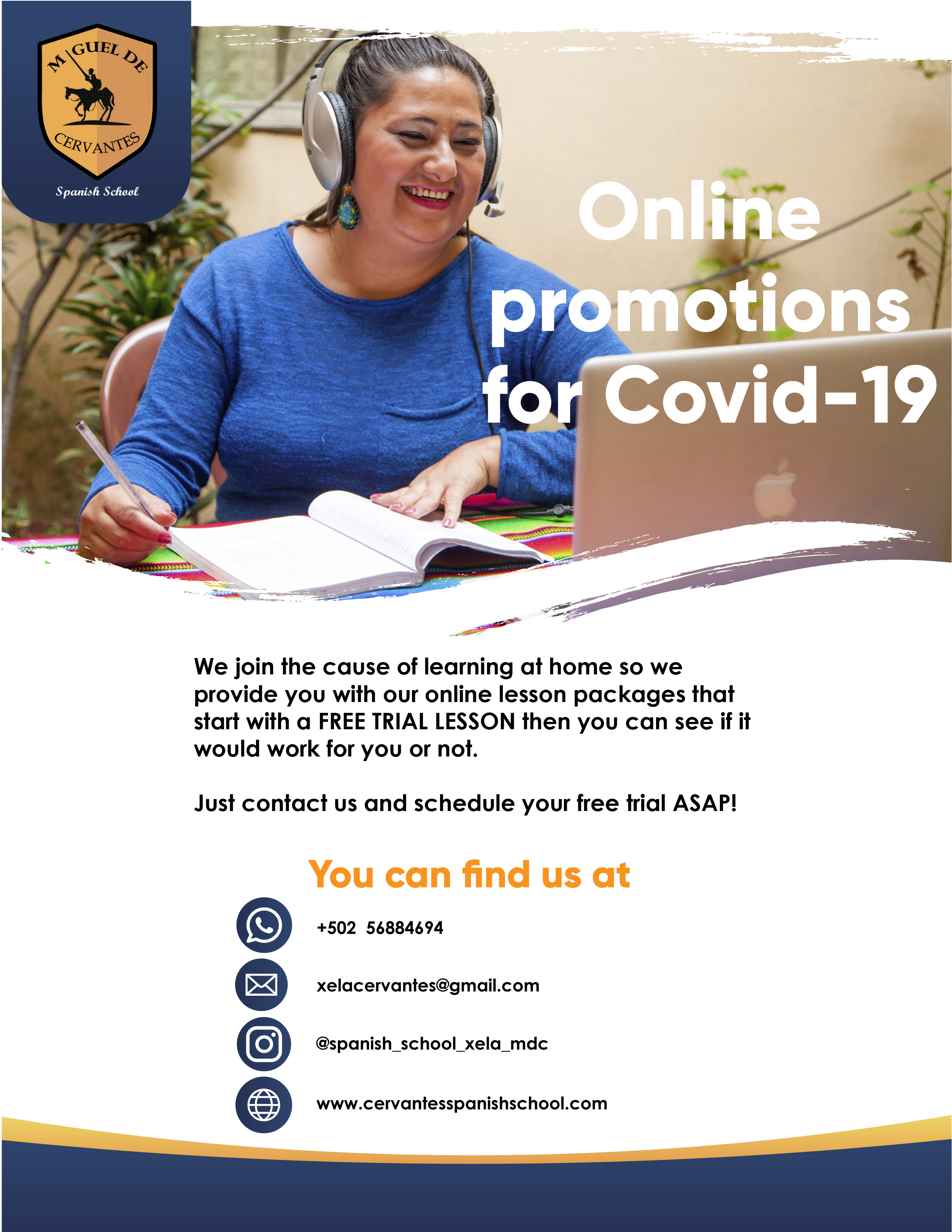 Online promotions for COVID-19